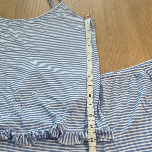 Striped Blue Women's Pajama Set Small - Picture 5 of 9